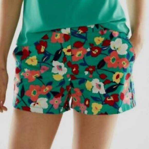 Elle Pants - Elle Festive Flower Floral Cotton Shorts NWT Sz 8